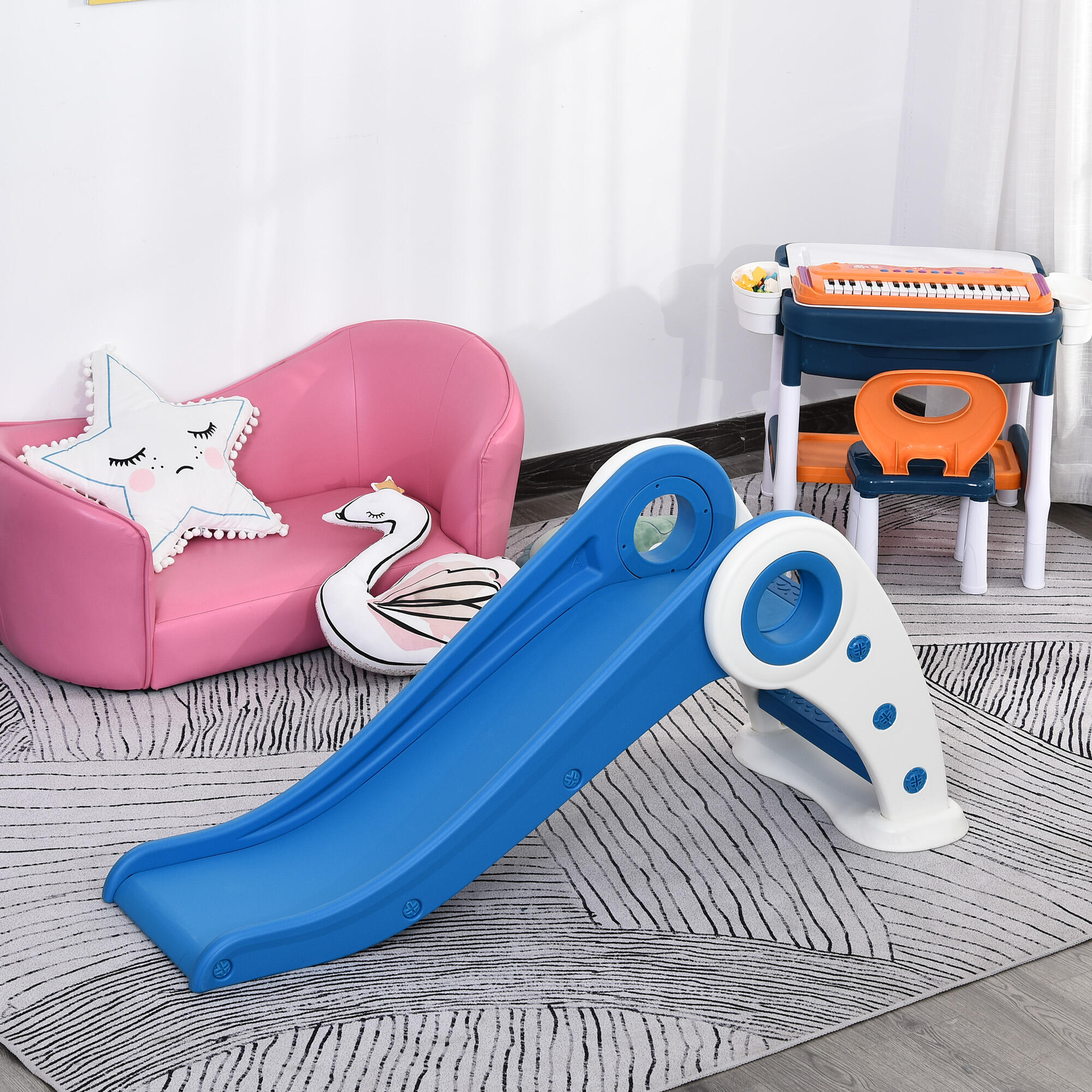 Toboggan enfant pliable intérieur extérieur 2/5