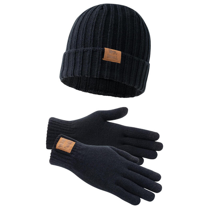 LONSDALE Unisex Mütze und Handschuh Set DEAZLEY