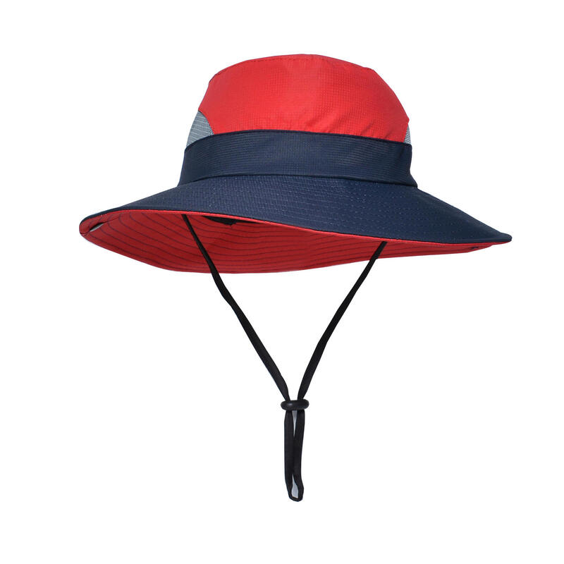 Women Wide Brim Versatile Anti UV Hiking Hat - Red