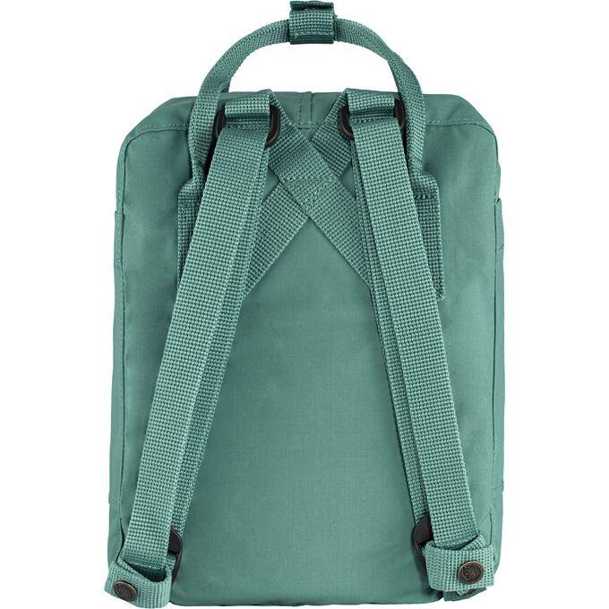 Mochila para caminar Fjallraven Kanken mini Gris verde 7 litros perlante 2/5