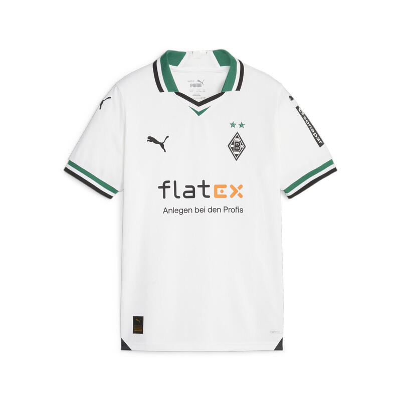 Camiseta Niño Borussia Mönchengladbach local 23/24 PUMA White Power Green