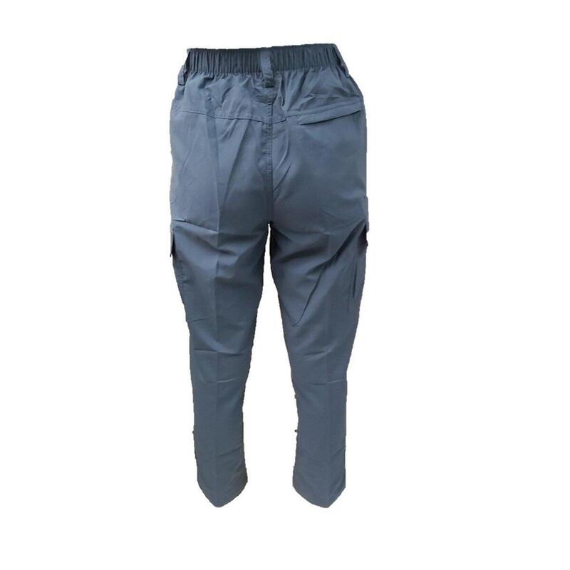 Unisex Quick Dry Slim Tapered Pants with Flap Pockets - Grey
