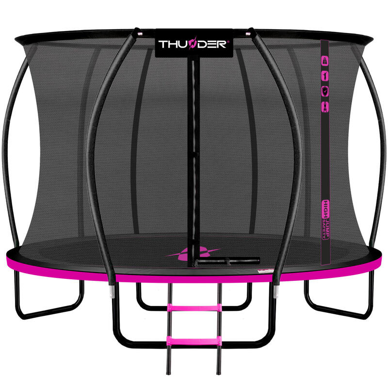 Trampolina ogrodowa dla dzieci Thunder Inside Ultra 14FT Pink