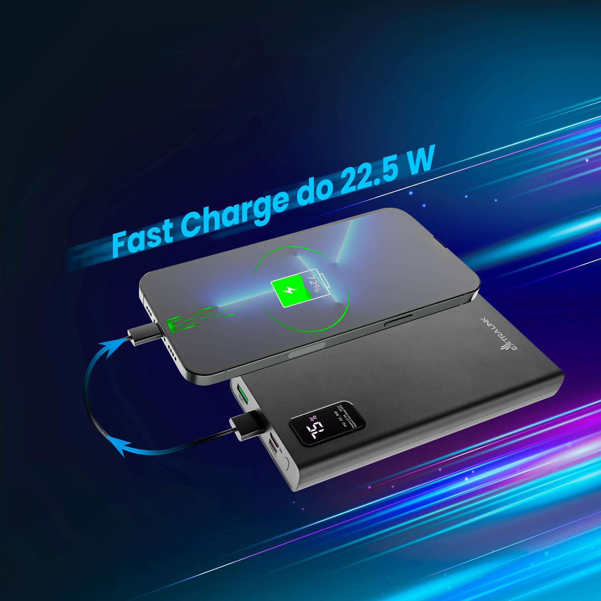 Powerbank Extralink EPB-067B 10000mAh 7/7