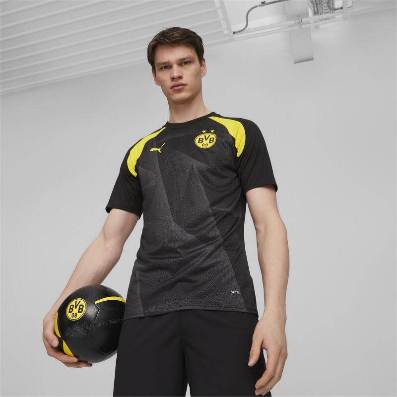 Borussia Dortmund Pre-match voetbalshirt met korte mouwen voor heren PUMA