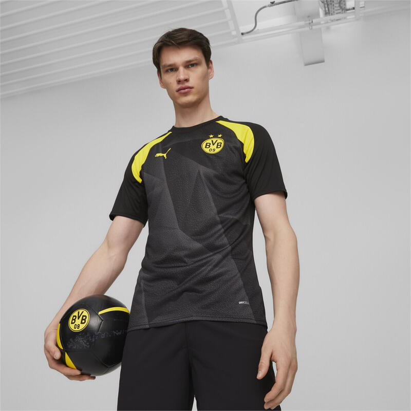 Camiseta deportiva Borussia Dortmund prepartido de manga corta Hombre PUMA