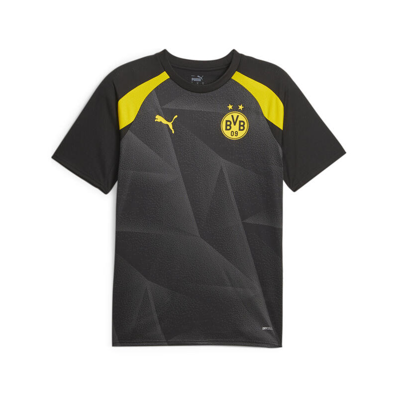 Borussia Dortmund Pre-match Fußballtrikot Herren PUMA Black Cyber Yellow