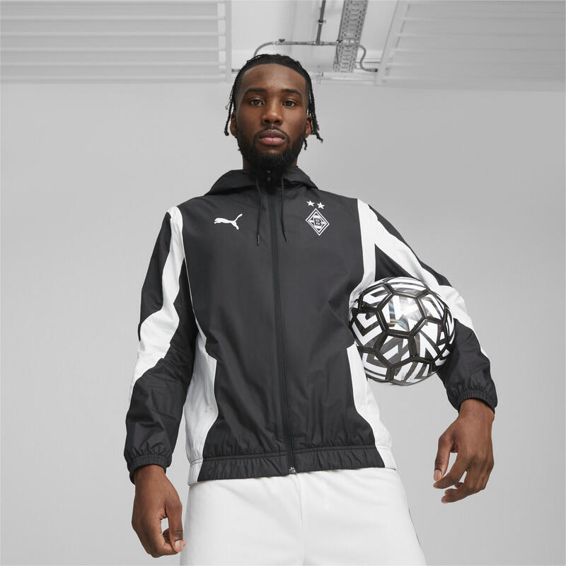 Veste d'avant-match 23/24 Anthem Borussia Mönchengladbach PUMA Black White