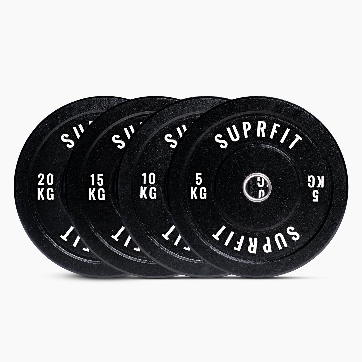 Suprfit HI-TEMP White Logo Bumper Plates (Einzeln) - 5 kg 3/4