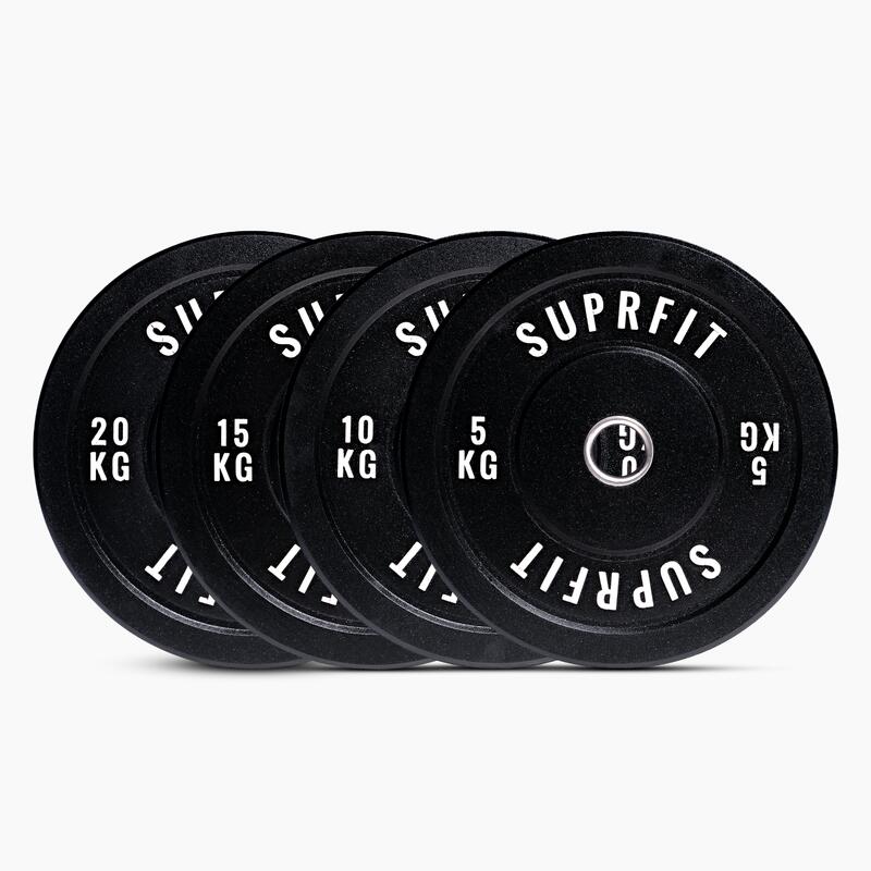 Suprfit HI-TEMP White Logo Bumper Plates (Einzeln) - 10 kg