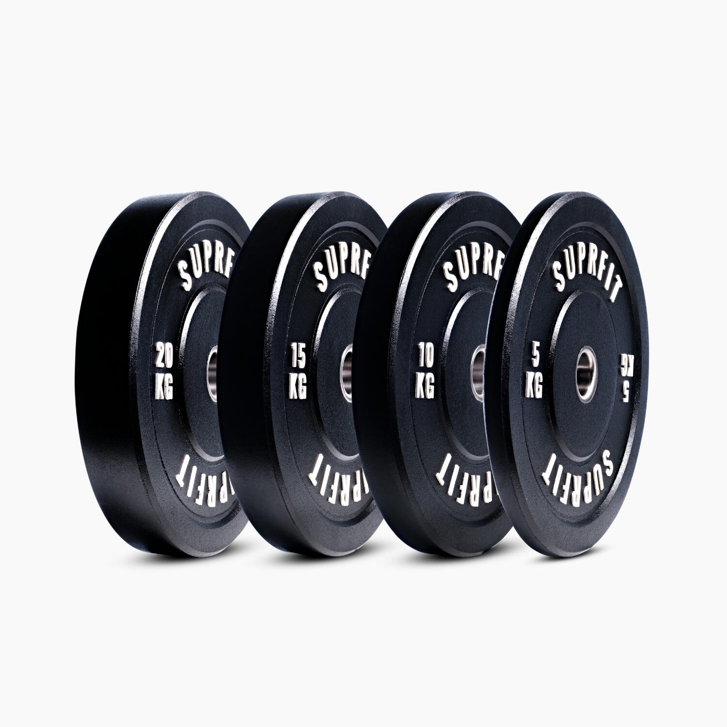 Suprfit HI-TEMP White Logo Bumper Plates (Einzeln) - 5 kg 4/4