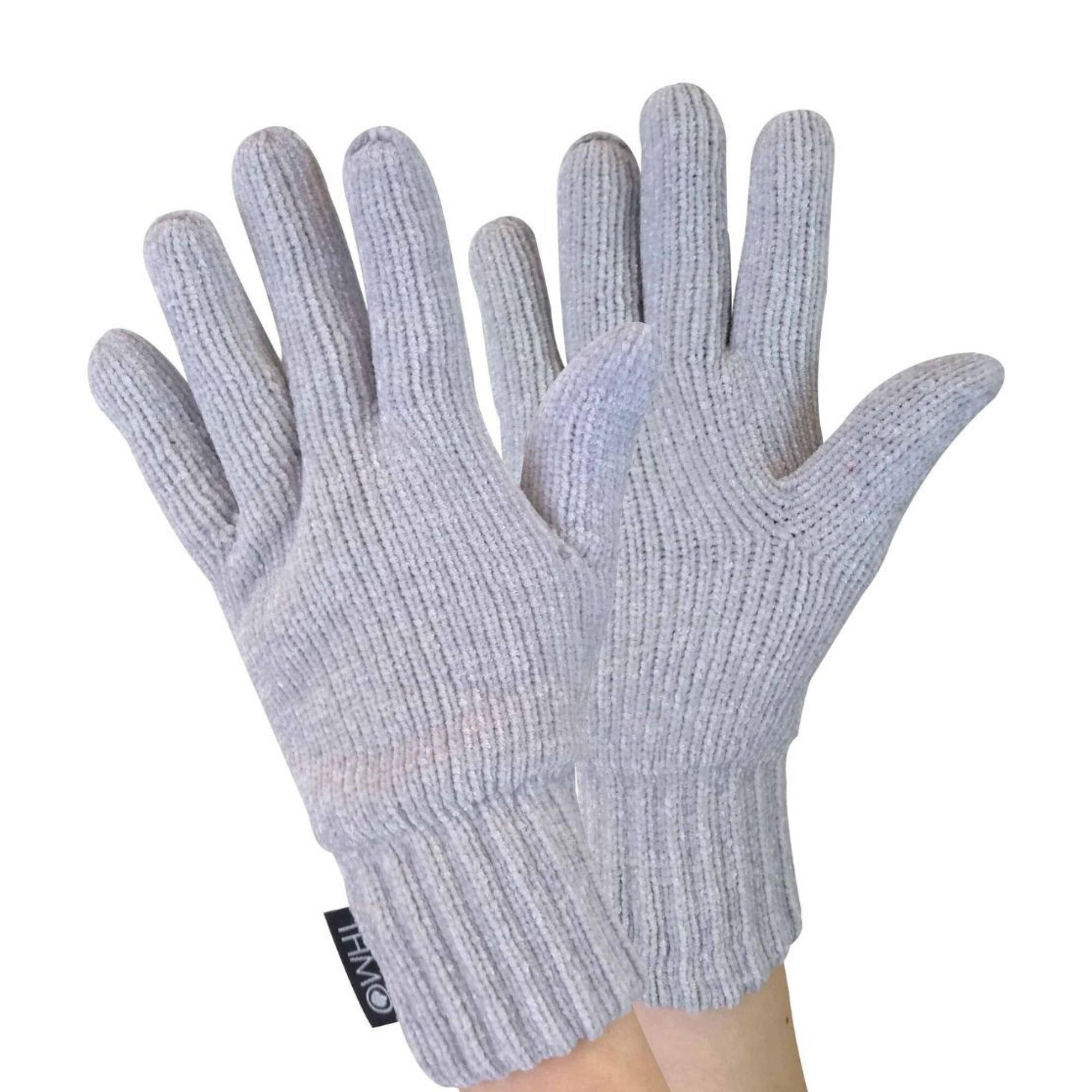 Womens Outdoor Thermal Chenille 3M Thinsulate Winter Gloves 1/4