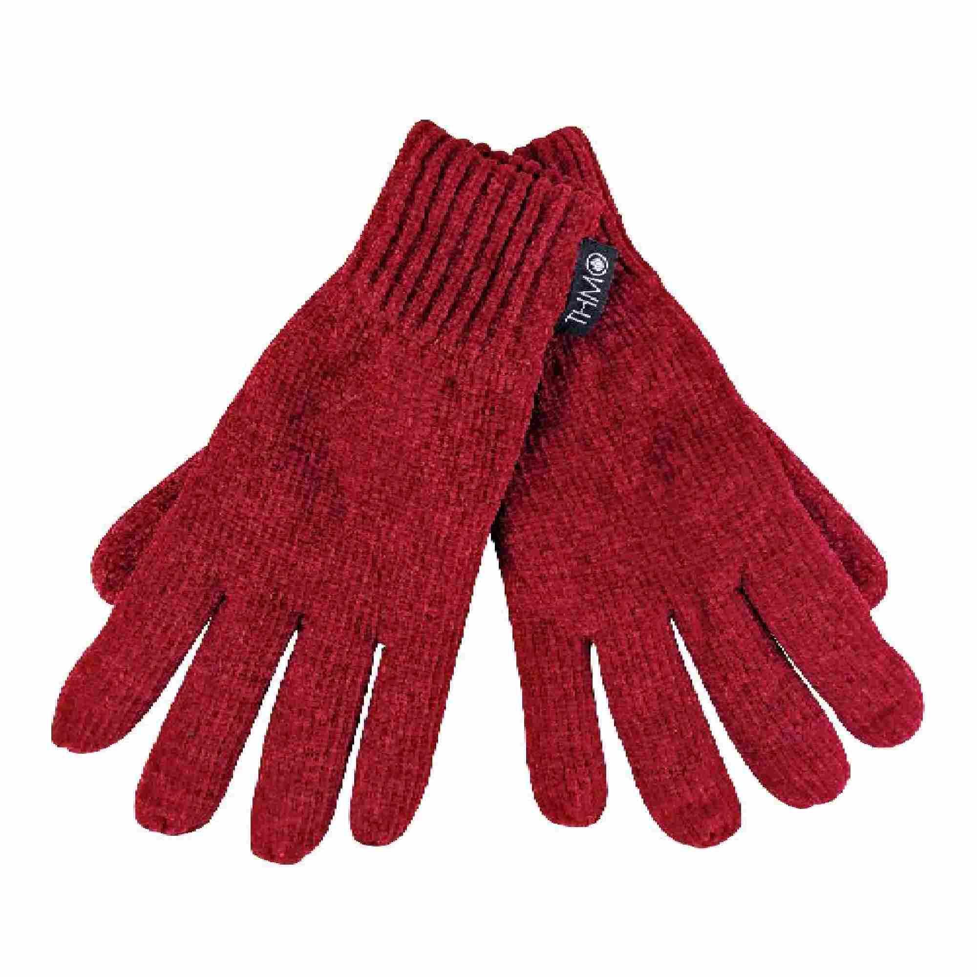 THMO - 1 Paire Femme Gants Chenille Thermiques avec Thinsulate 3M 40g 2/7