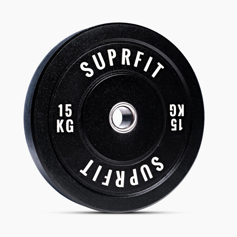 Suprfit HI-TEMP White Logo Bumper Plates (Einzeln) - 15 kg