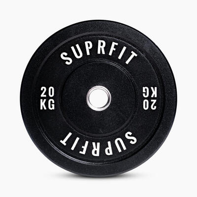 Suprfit hi-temp white logo bumper plates (enkel) - 5 kg