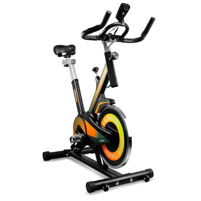 Spinningfiets Hometrainer ALPINE 6000 Traagheidswiel 10 kg Gridinlux