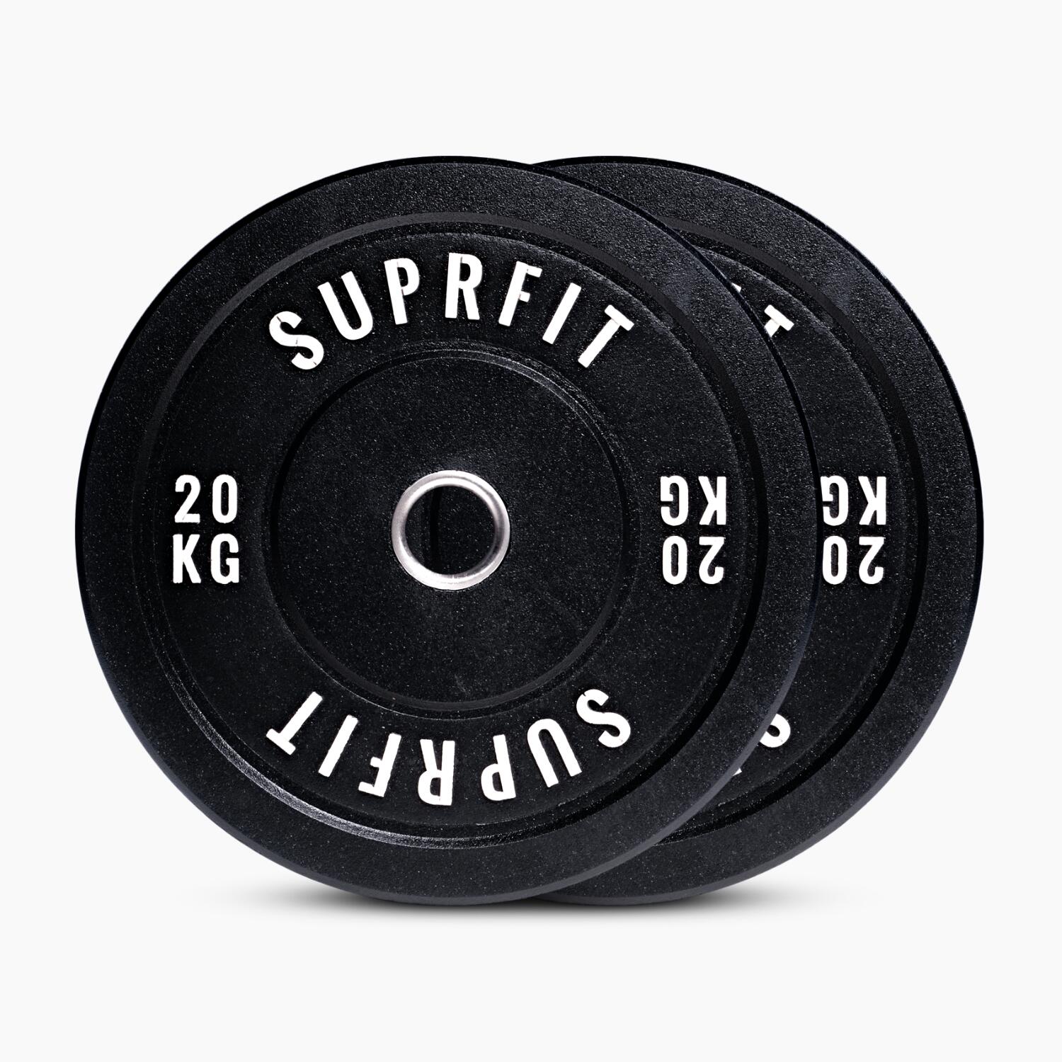 SUPRFIT Suprfit HI-TEMP White Logo Bumper Plates (coppia) -  20 kg