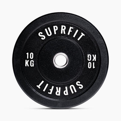 Suprfit HI-TEMP White Logo Bumper Plates (Singolo) - 10 kg