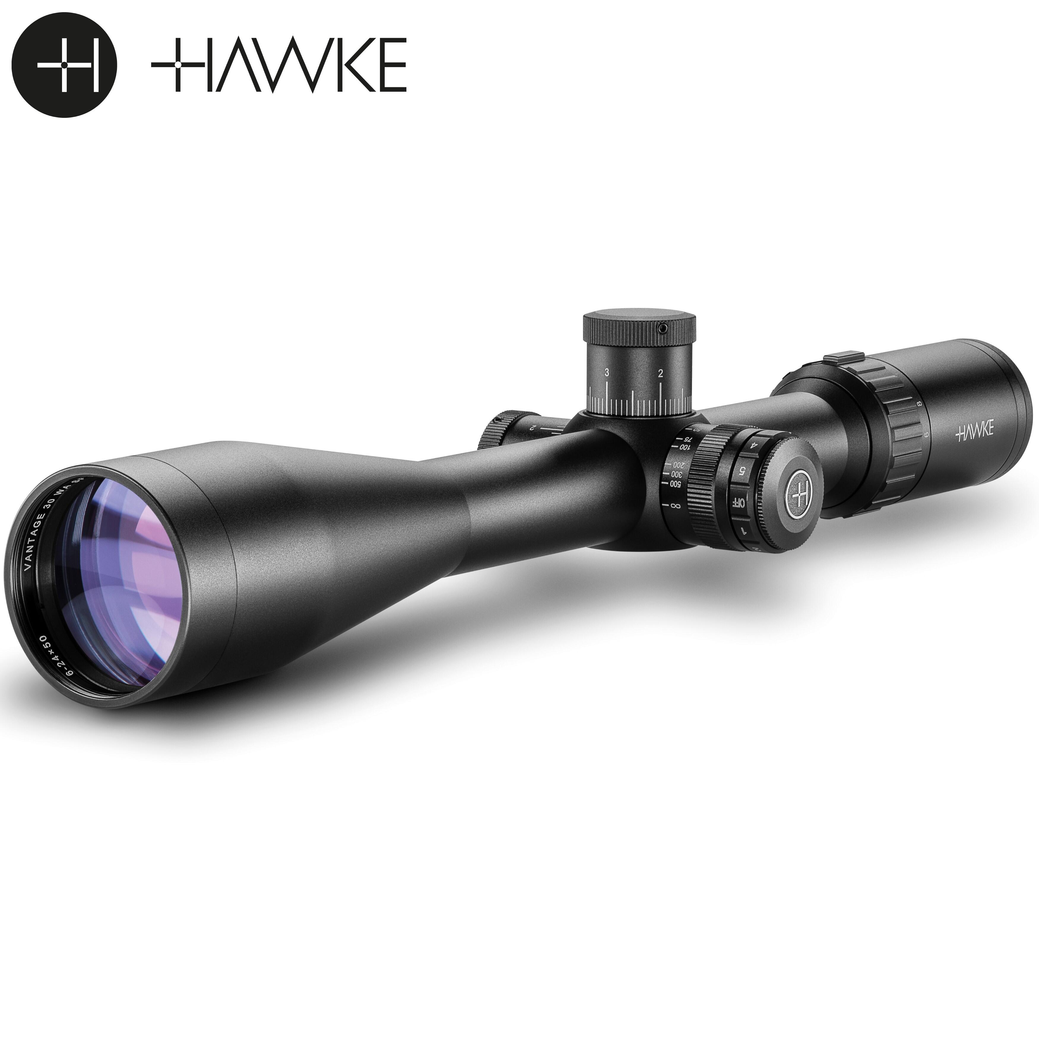 Hawke - Lunette De Tir Hawke Vantage 30 Wa 6-24x50 (10x 1/2 Mil Dot) - Lunette De Visée - Noir - Taille Unique - Decathlon