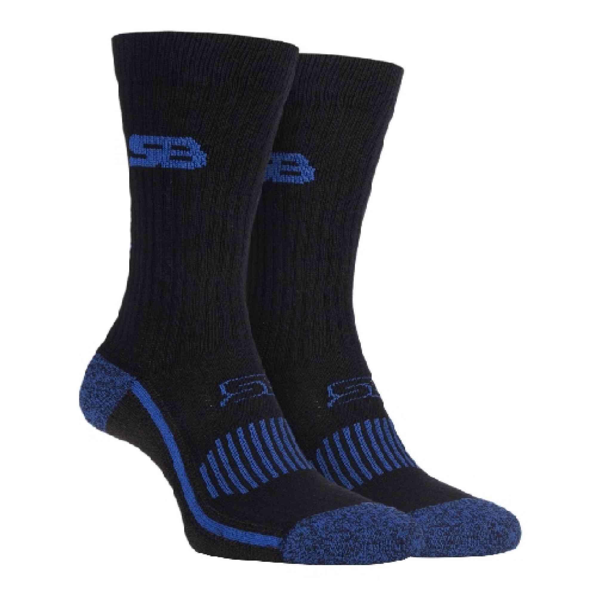 Mens Cotton Sport Socks with Terry Cushioned Reinforced Foot 1/3