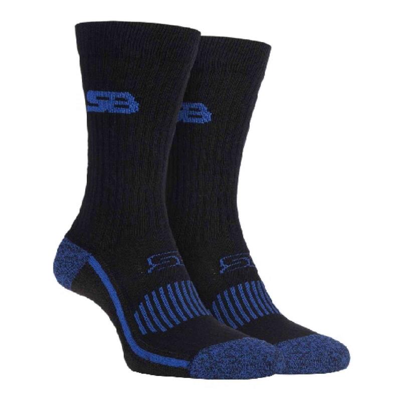 Mens Cotton Sport Socks with Terry Cushioned Reinforced Foot STORM BLOC Decathlon