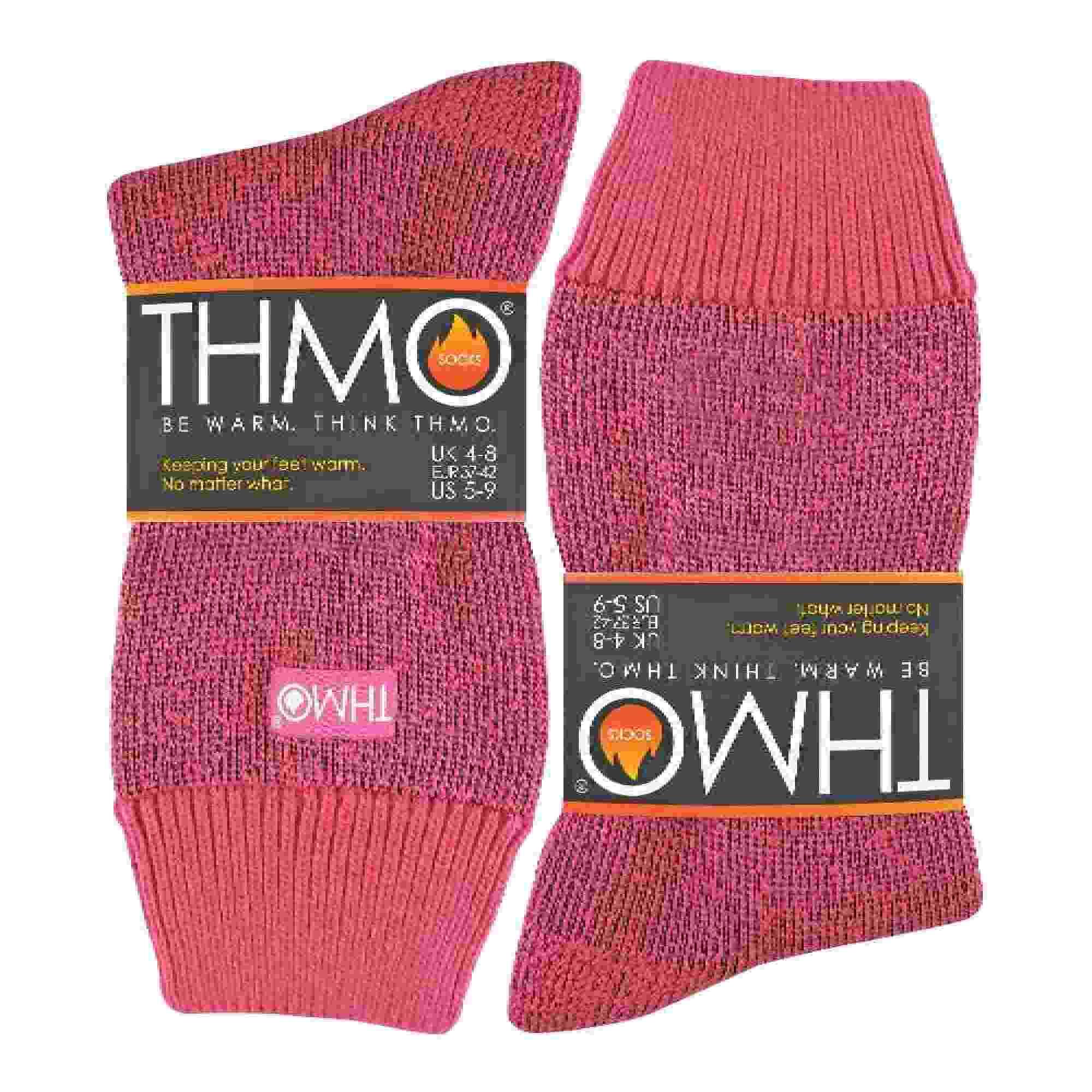 1 Pair Ladies Thick Fleece Lined Warm Thermal Socks for Winter 2/7