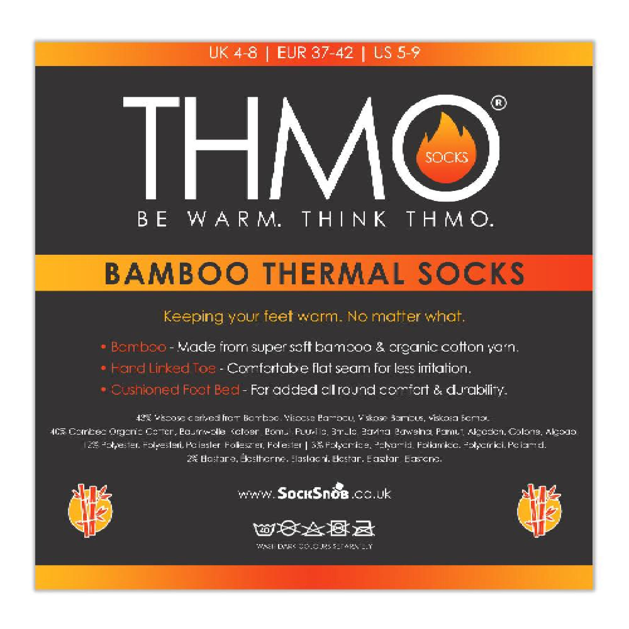THMO - Thermo Bambus Socken fr Herren und Damen | Warm Thermosocken  Schwarz | Decathlon