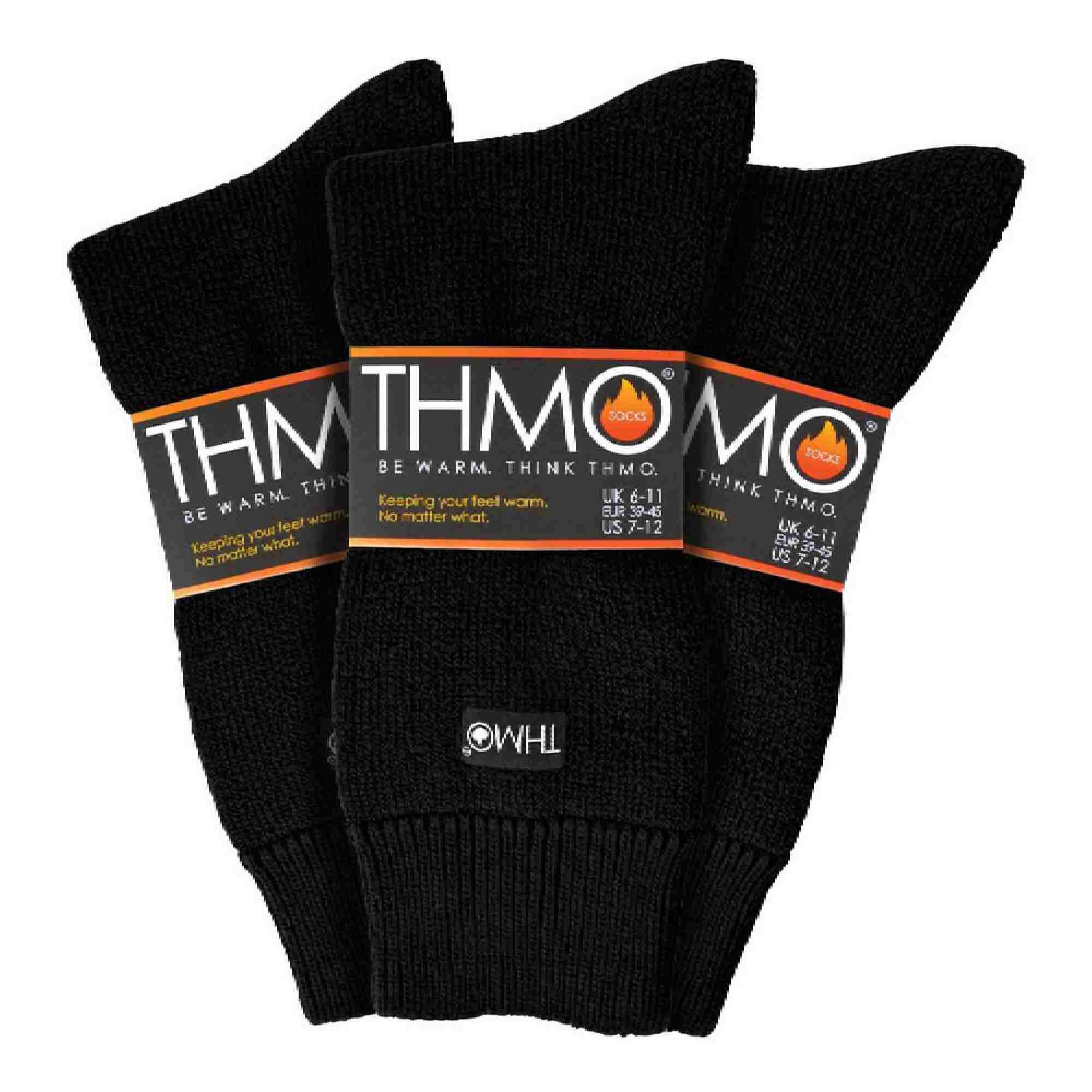 THMO 3 Pack Multipack Mens Thick Winter Warm Socks with Comfort Top