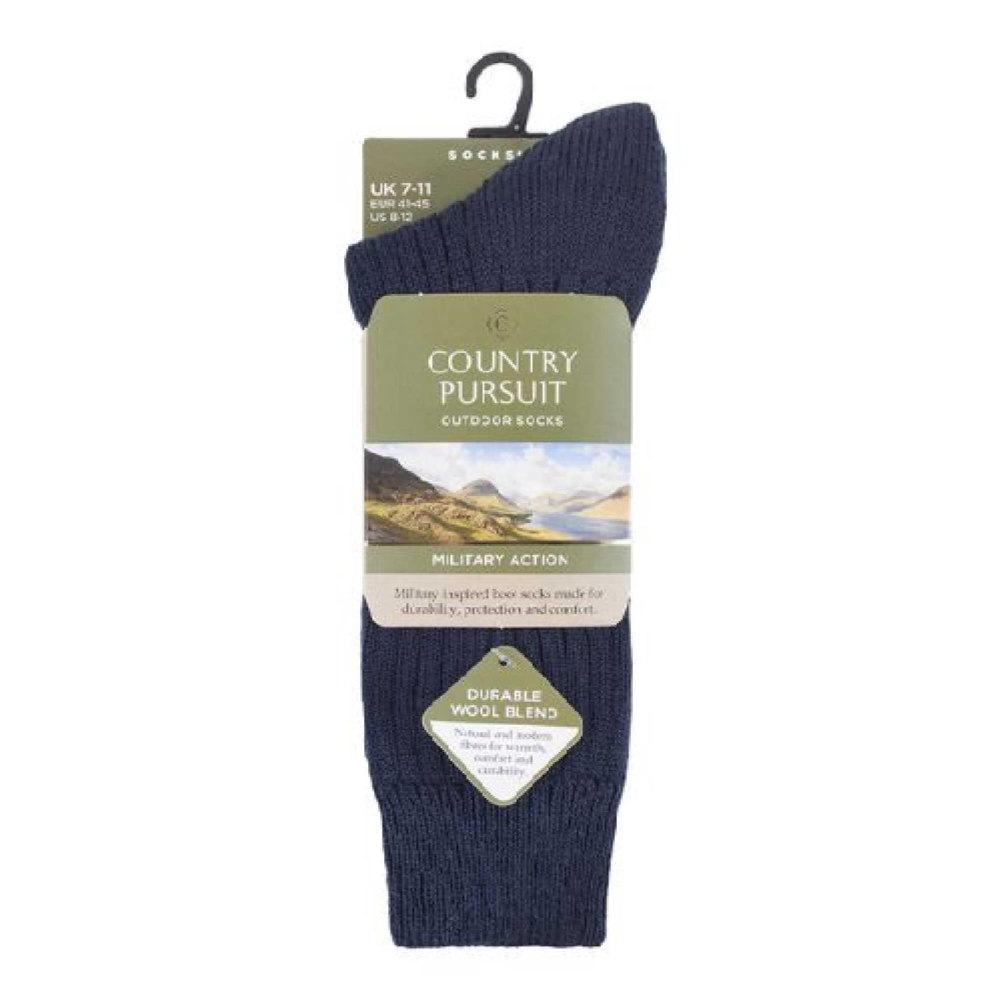 Country Pursuit - 1 Paire Homme Epaisse Chaussettes en Laine pour Bottes 2/4