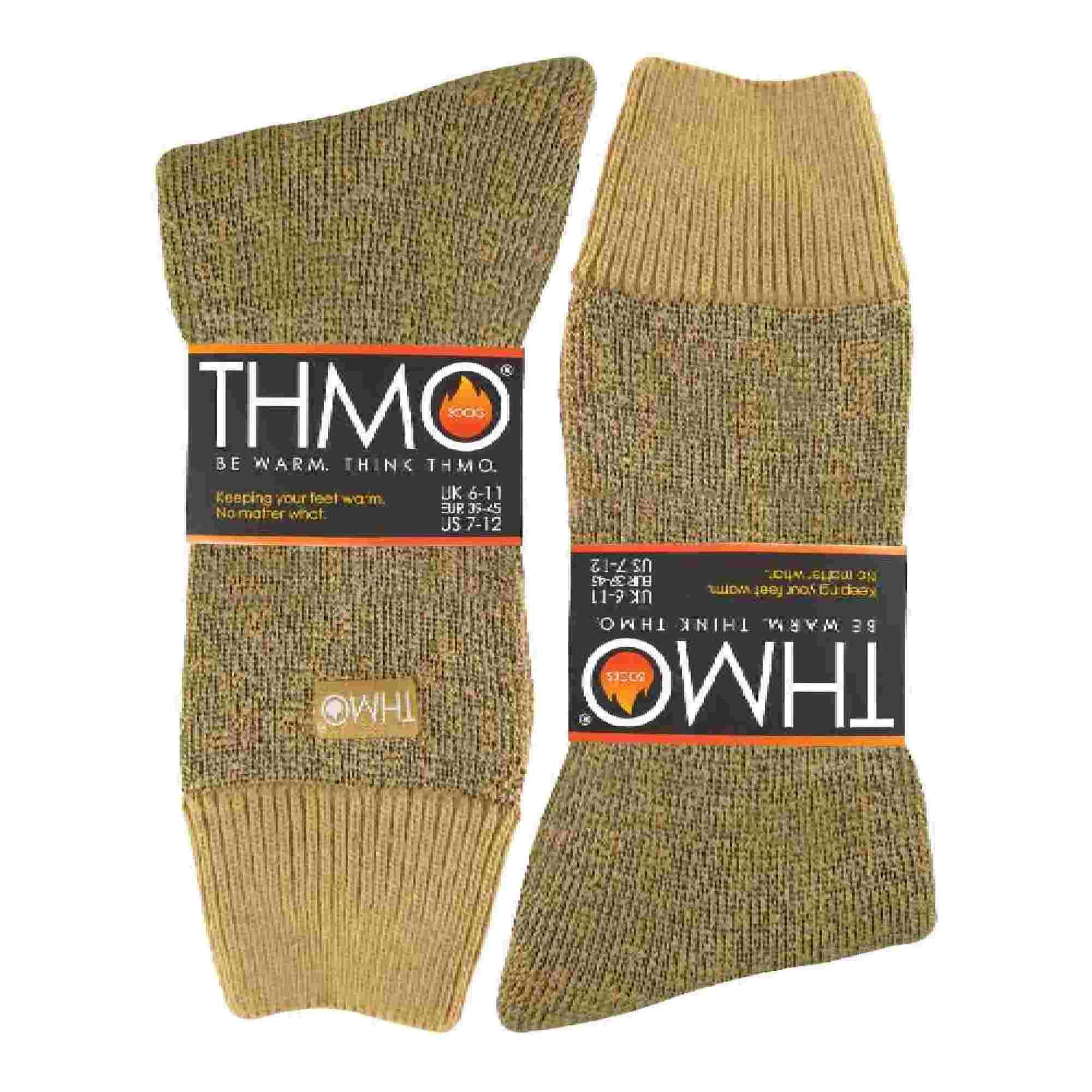 1 Pair Mens Thick Fleece Lined Warm Thermal Socks for Winter 2/7