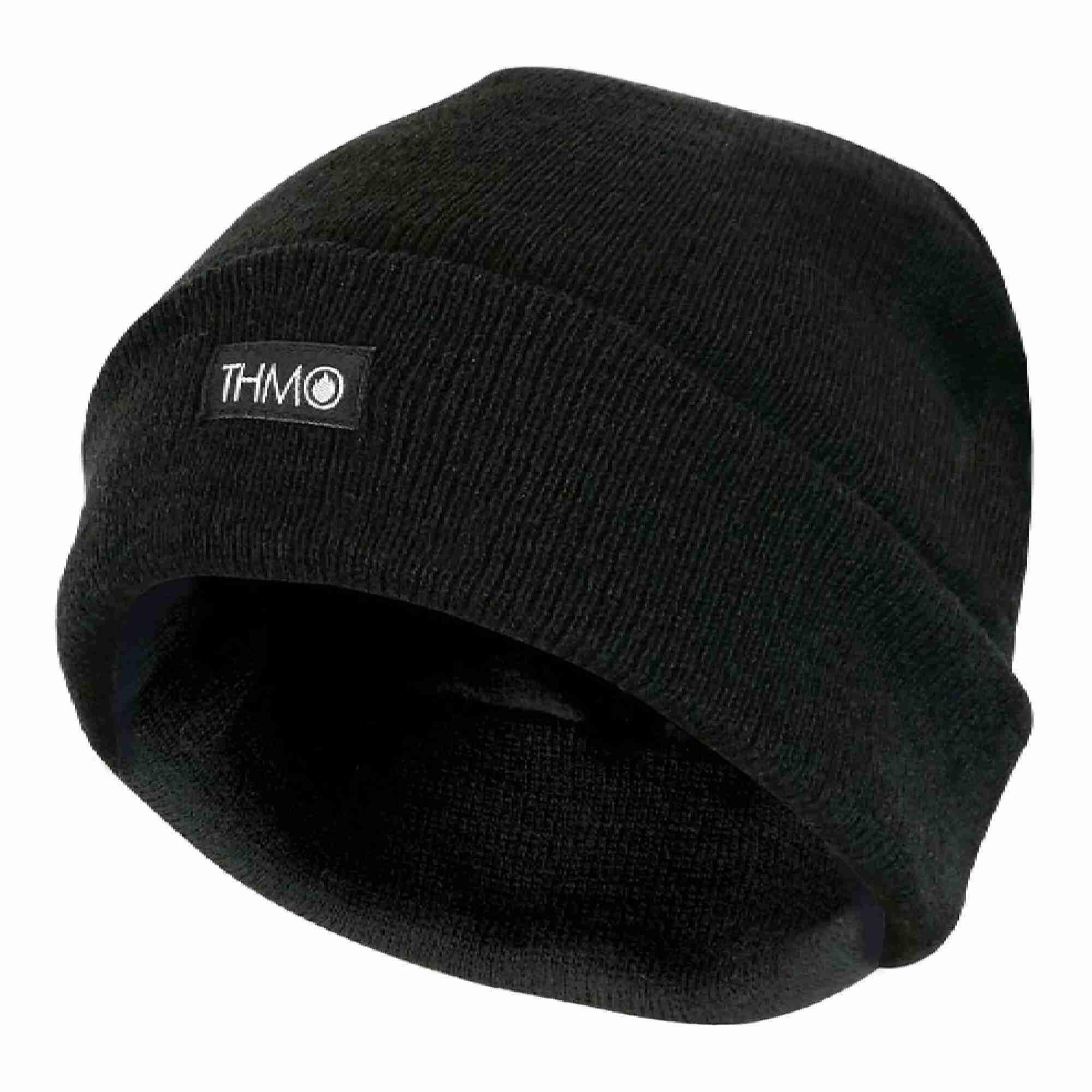 Mens Outdoor Thermal Knitted 40g 3M Thinsulate Lined Beanie Hat 1/6