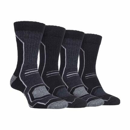 Storm Bloc - 4er Pack Herren Atmungsaktive Anti Blasen Wandersocken Gepolsterte