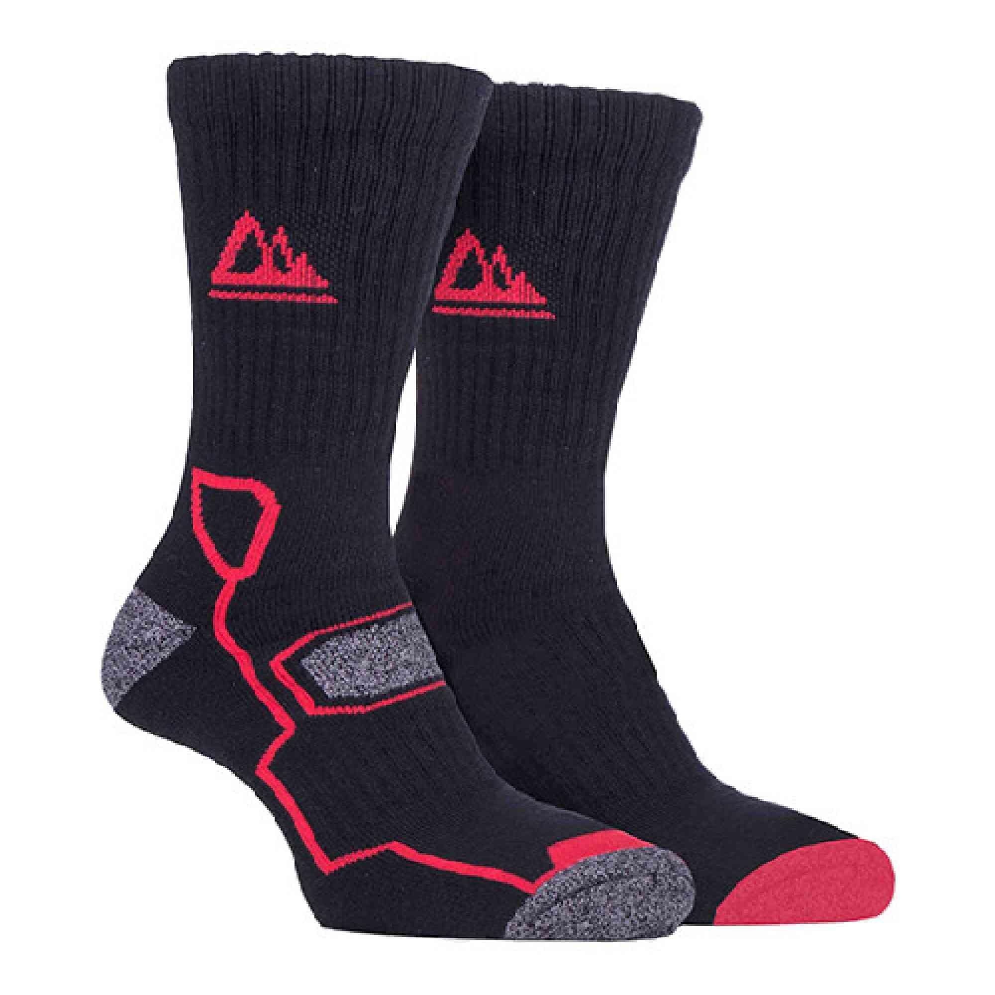 STORM BLOC 2 Pack Mens Super Soft Bamboo Trekking Hiking Socks for Boots