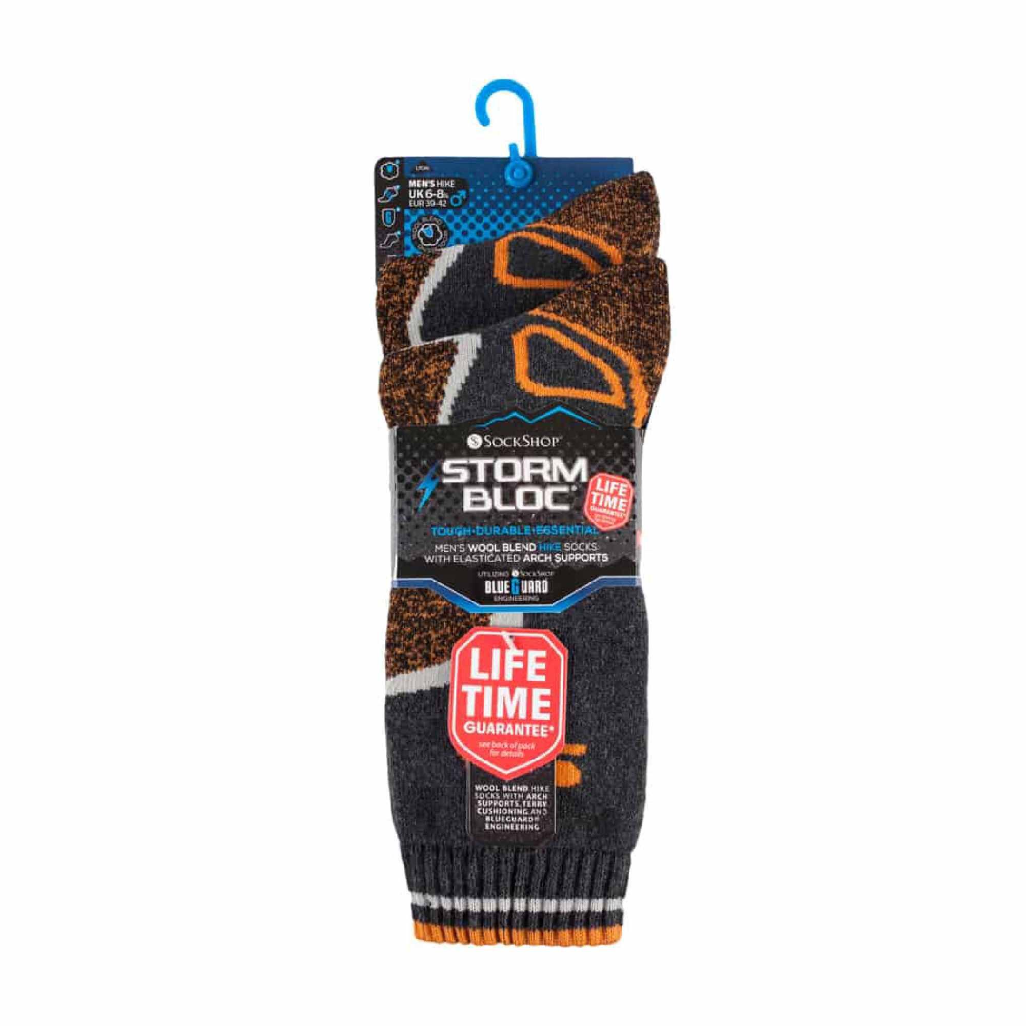 Storm Bloc - Herren 2er Pack Warme Thermo Gepolsterte Wolle Socken für Wandern 2/4