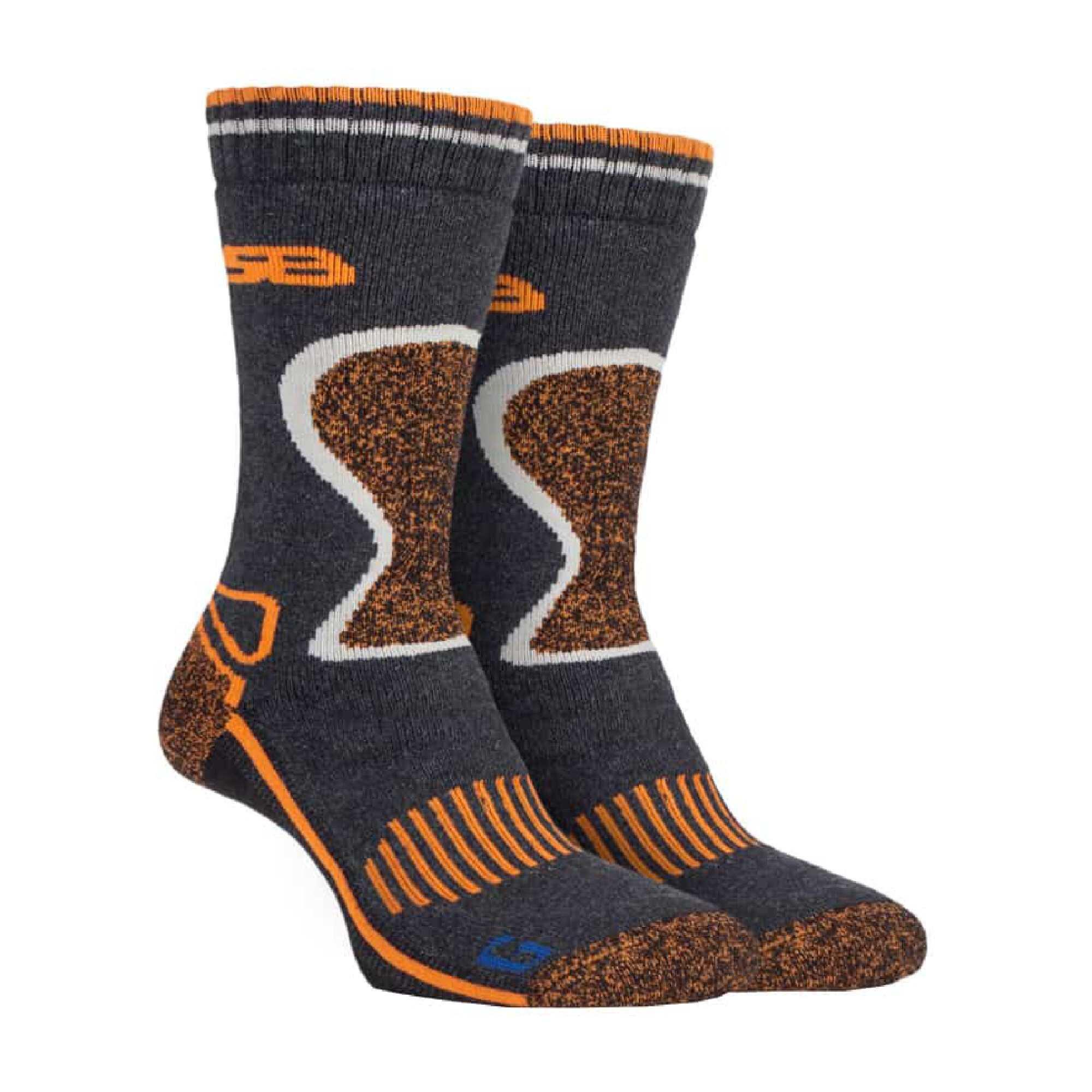 STORM BLOC 2 Pack Mens Heavy Duty Wool Blend Socks for Winter