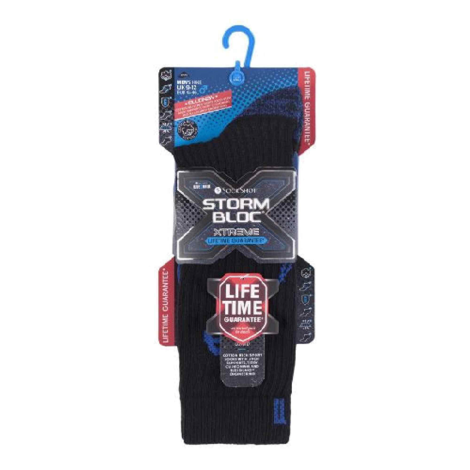 Storm Bloc - 1 Paar Herren Gepolsterte Sportsocken Verstärkte Ferse für Running 2/4