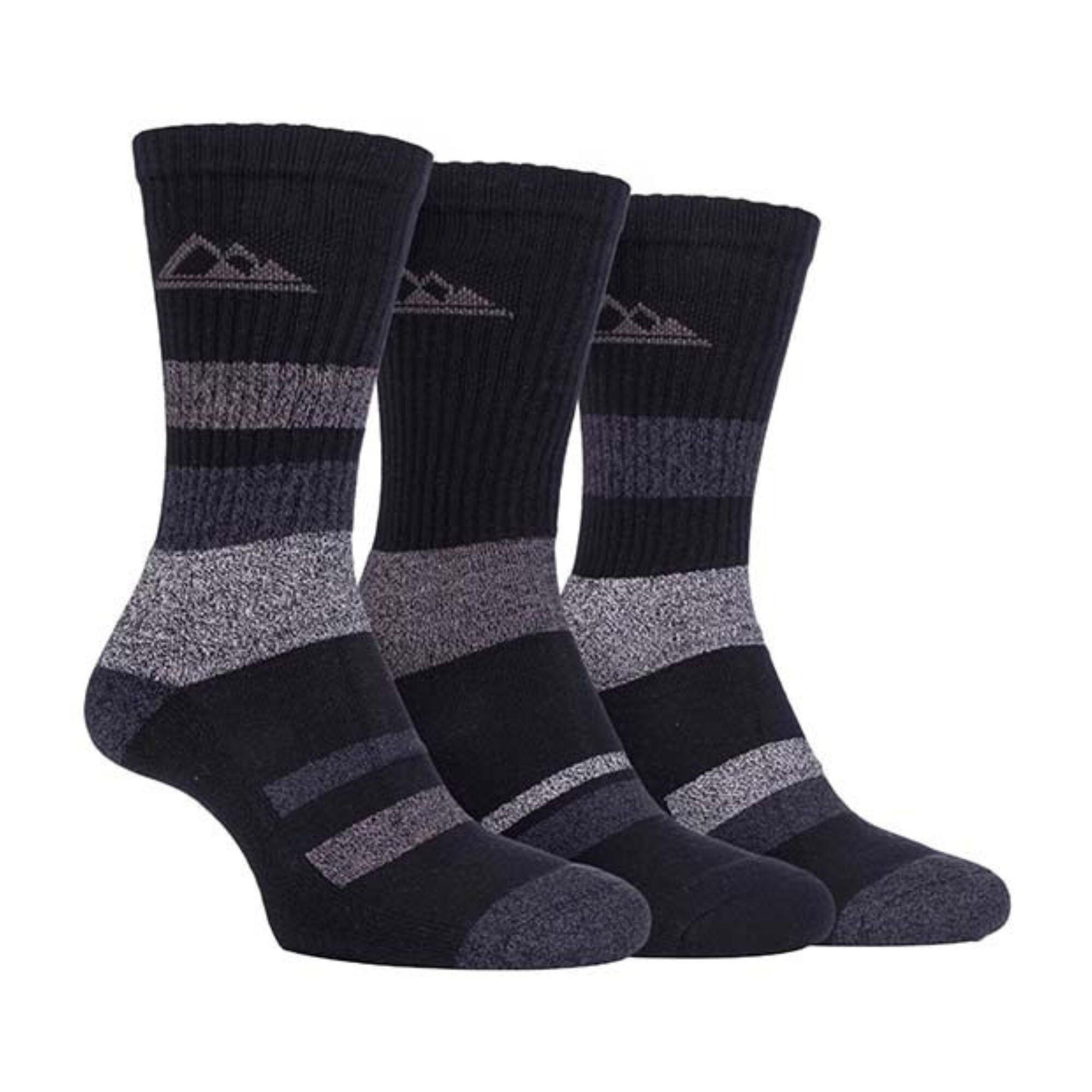 Pack Ladies Anti Blister Cotton Hiking Socks with Padded Sole