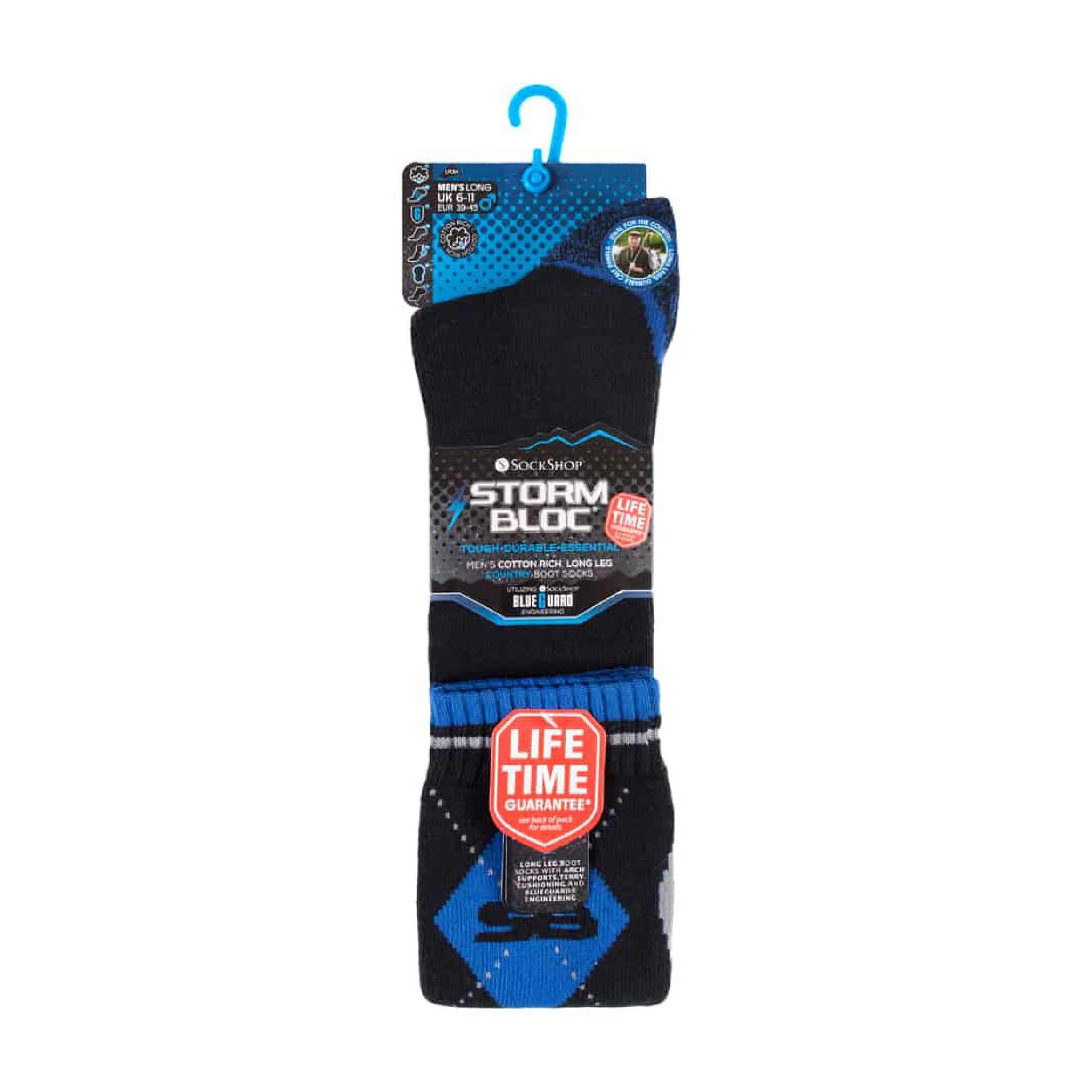 1 Pack Mens Extra Long Knee High Cotton Rich Wellington Boot Socks 2/4