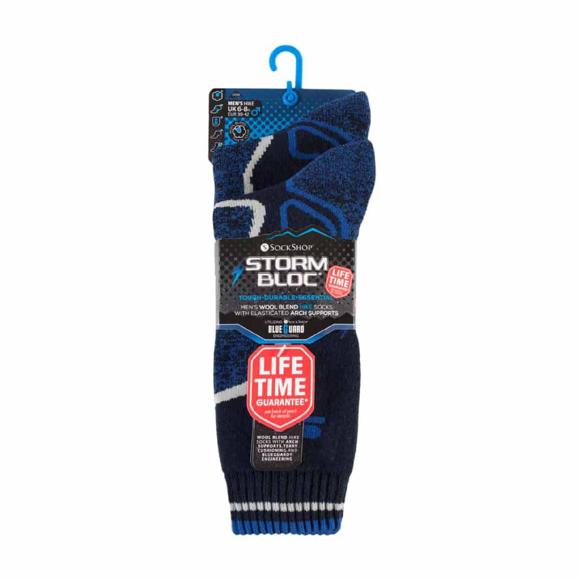 2 Pack Mens Heavy Duty Wool Blend Socks for Winter 2/3