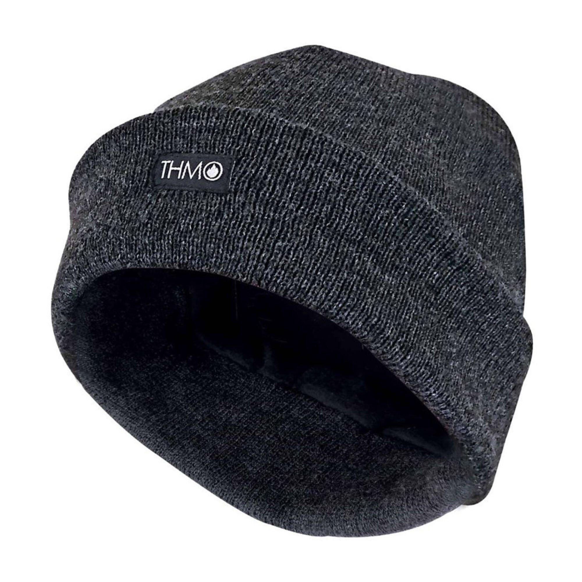 THMO THMO - Uomo Foderato Cappello Cuffia in Pile, Maglia Pile Cappello