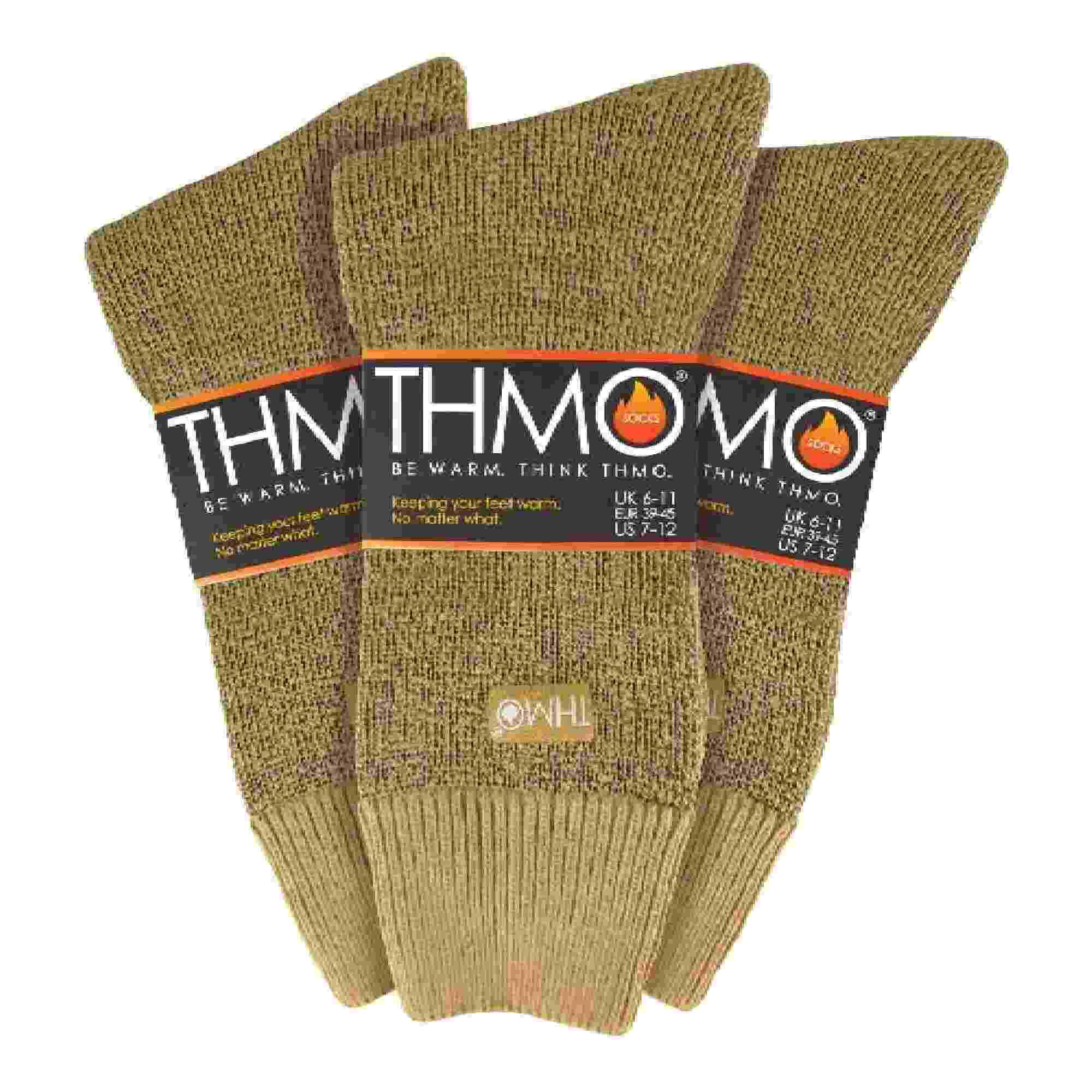 THMO 3 Pack Multipack Mens Thick Winter Warm Socks with Comfort Top