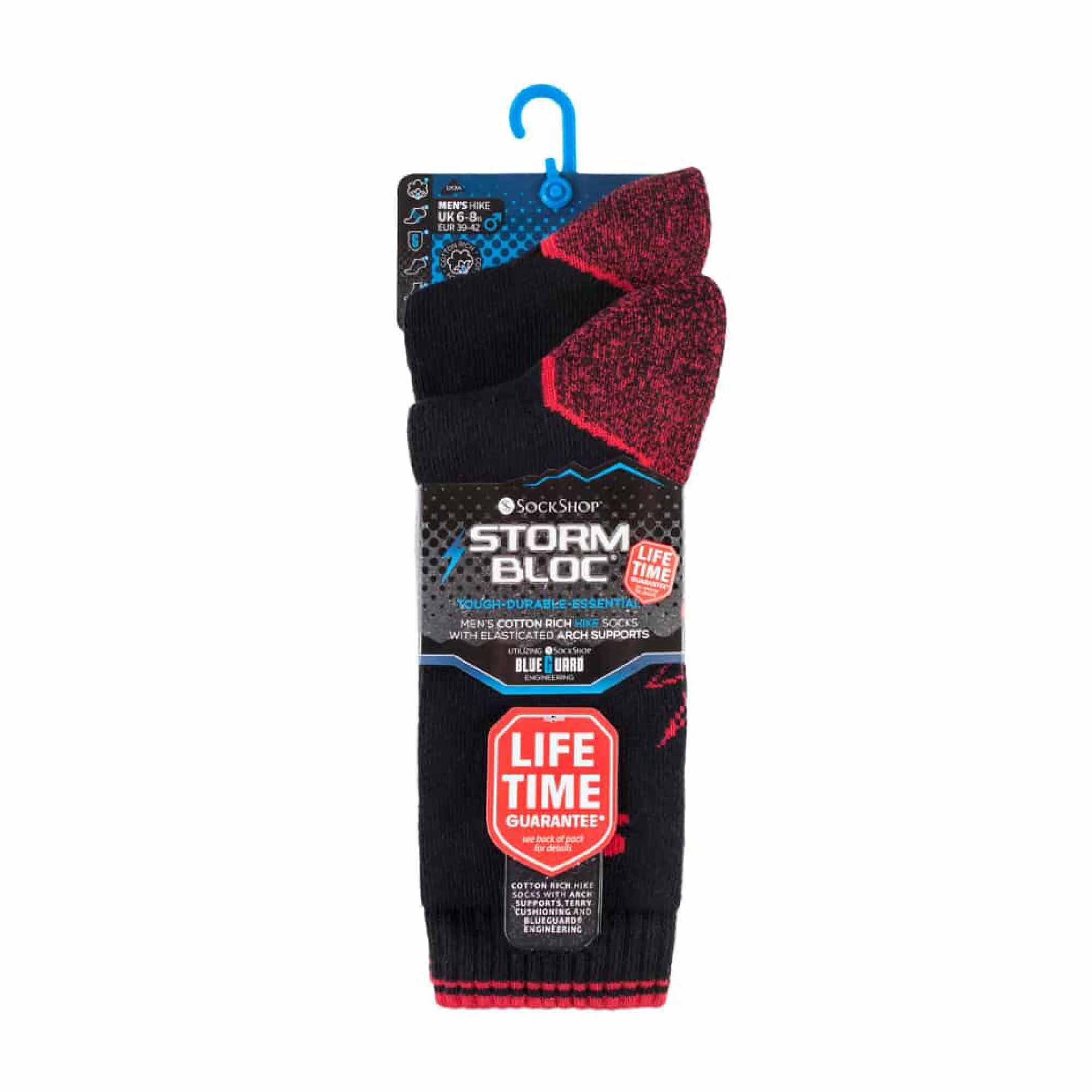 2 Pack Mens Heavy Duty Reinforced Cotton Socks for Boots 2/4