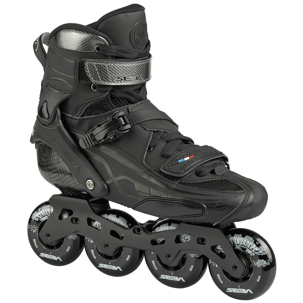 SEBA SEBA TRIX 80 - INLINE FREESTYLE, FITNESS, GRAND TOURISM & CITY SKATES - BLACK