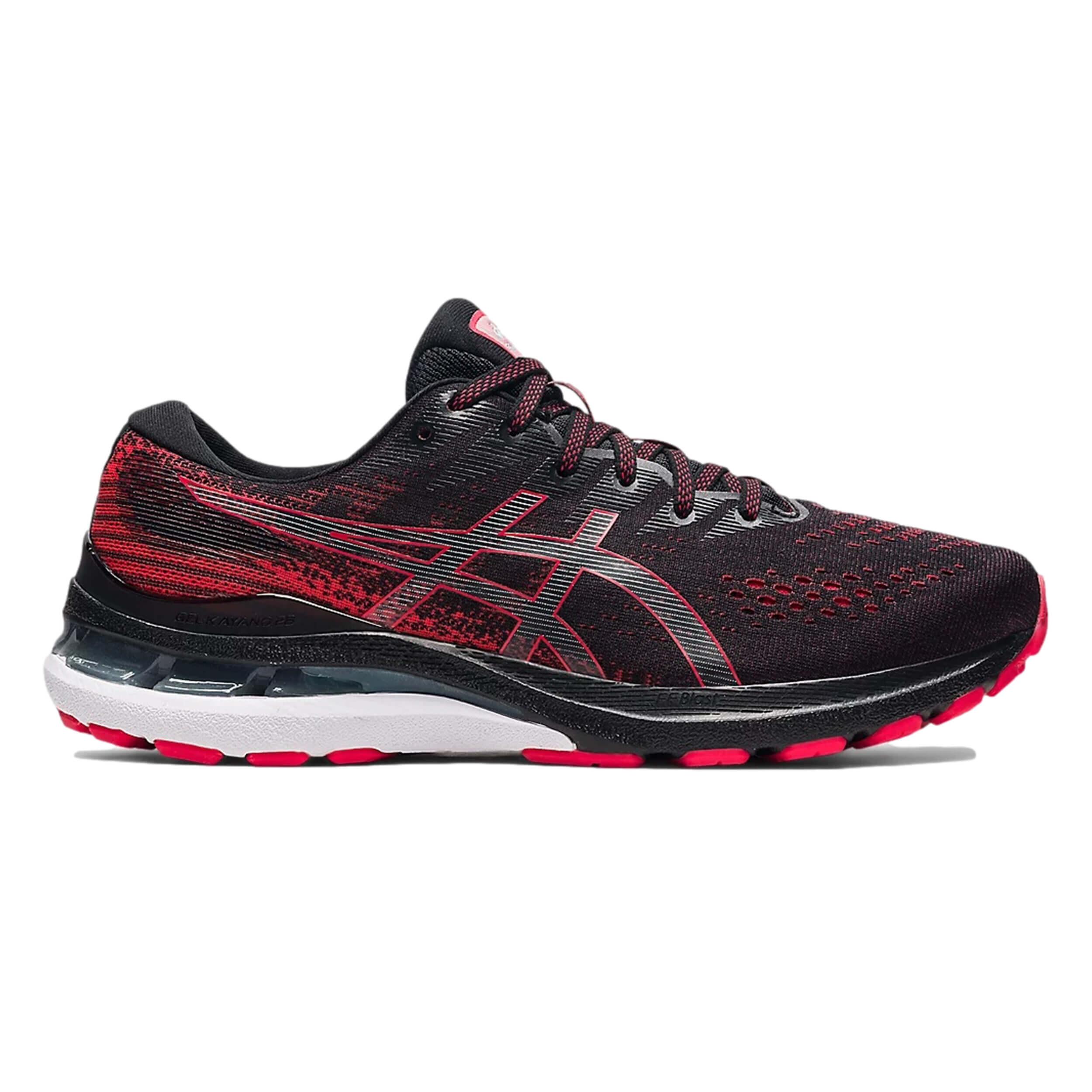 ASICS Asics Gel-Kayano 28 Mens Black/Red Running Shoes