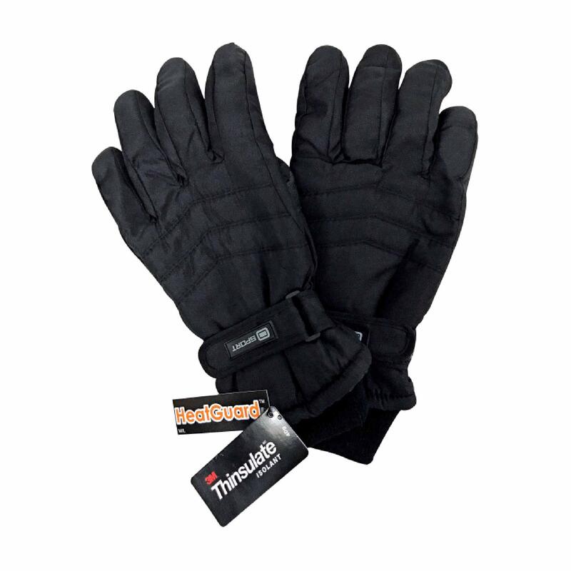 Mens 3M Thinsulate 40 gram Thermal Insulated Waterproof Ski Gloves