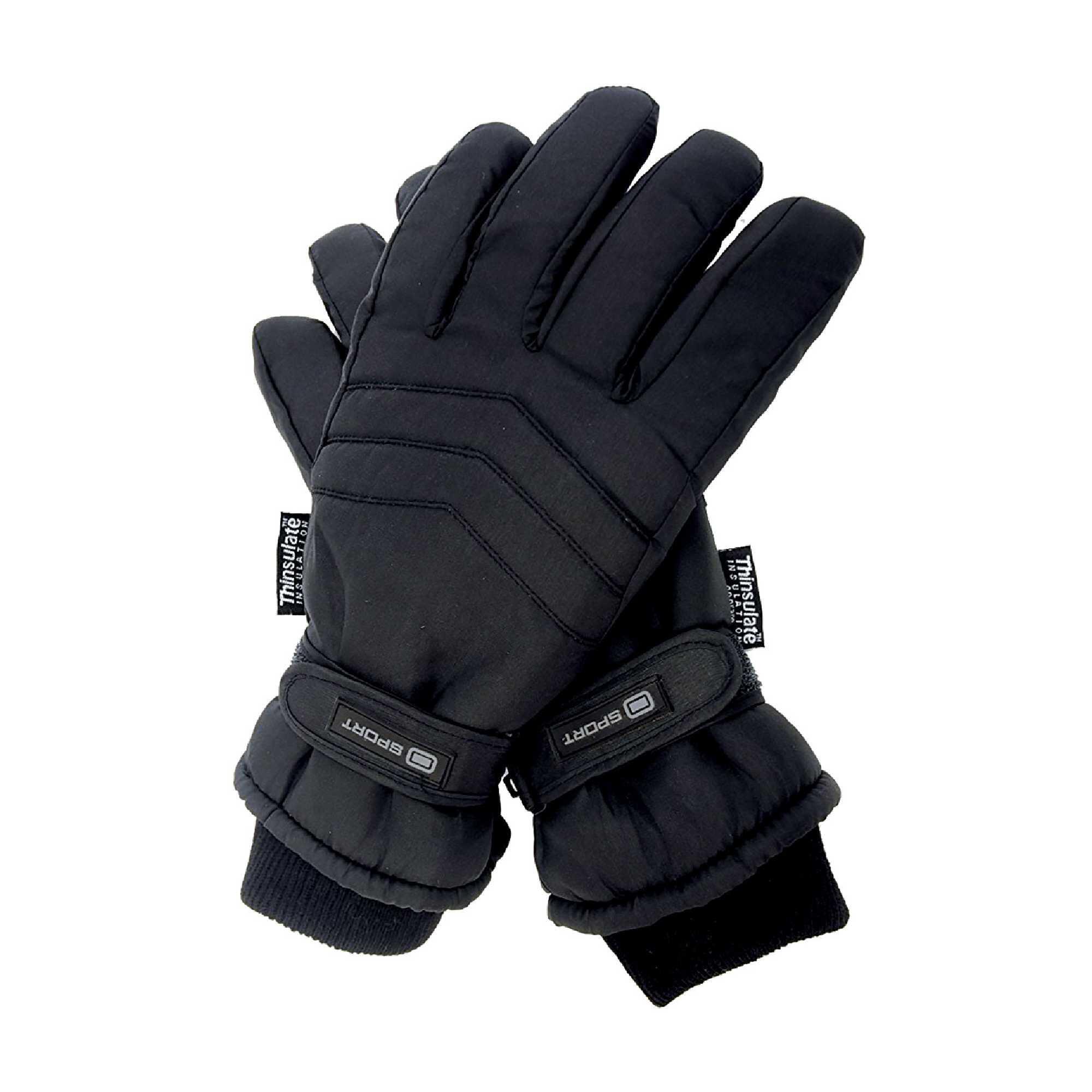 Mens 3M Thinsulate 40 gram Thermal Insulated Waterproof Ski Gloves 1/6