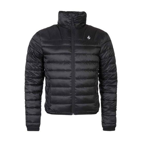 Manteau doudoune Heat Holders homme noir, thermique et déperlant