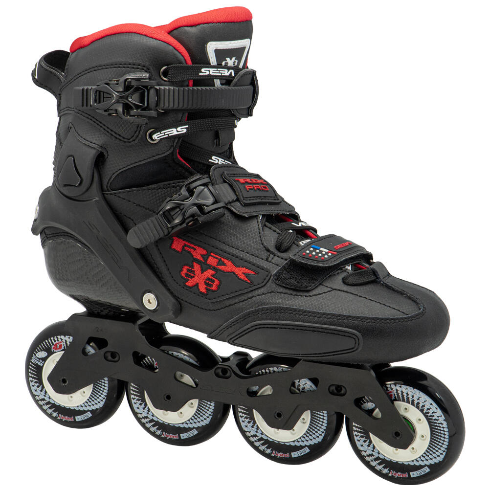 SEBA TRIX PRO - INLINE FREESTYLE, FITNESS, GRAND TOURISM & CITY SKATES - BLACK 1/6