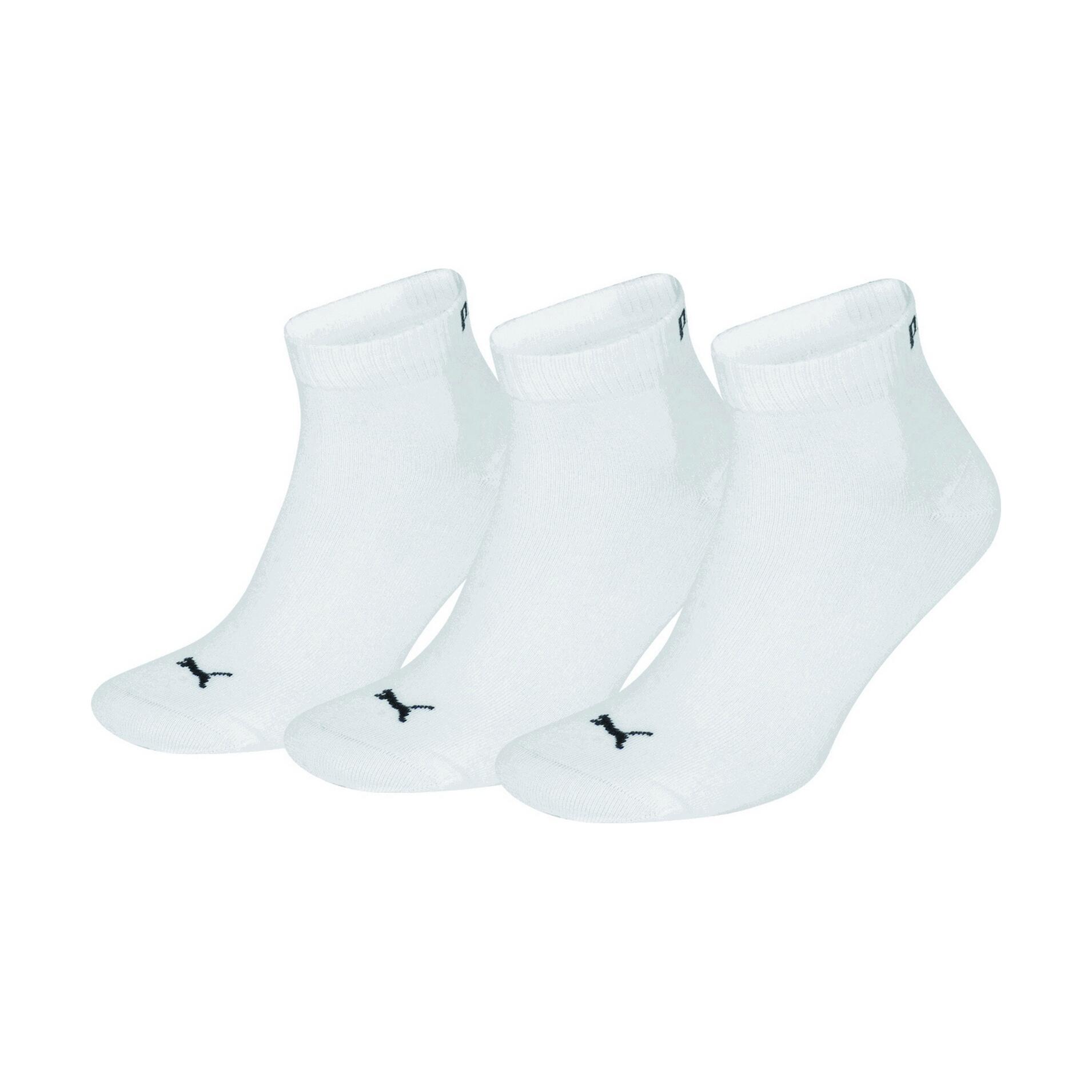 Trainer Socks 3 Pair Pack / Mens Socks (White) 2/3