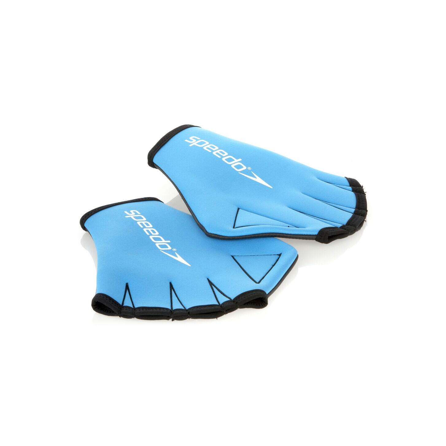 Unisex Adult Swimming Gloves (Blue/Black) 3/3